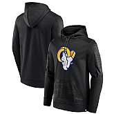 Los Angeles Rams Fanatics Branded On The Ball Pullover Hoodie Black,baseball caps,new era cap wholesale,wholesale hats